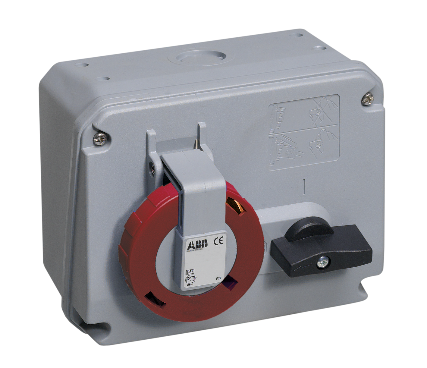 SOCKET OUTLET CRITICAL SAFE 6H, 32A, IP44, 3P+E