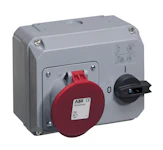 SOCKET OUTLET CRITICAL SAFE 6H, 63A, IP67, 3P+E