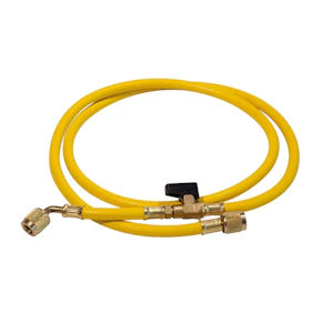 rothenberger Underhåll hose 5/16 sae gul valve