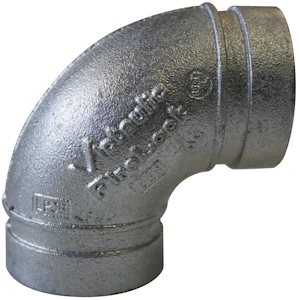 victaulic F001 fl elbow 90 139mm galvanized