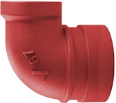 GROOVED THREAD ELBOW VICTAULIC St.67 DN32/15 RED BSPT