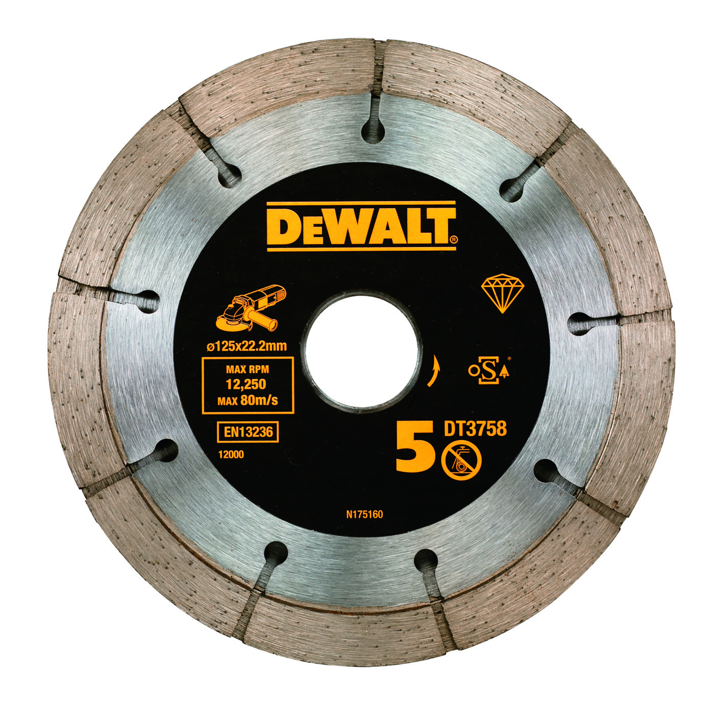 MORTAR RAKING WHEEL DEWALT 125MM