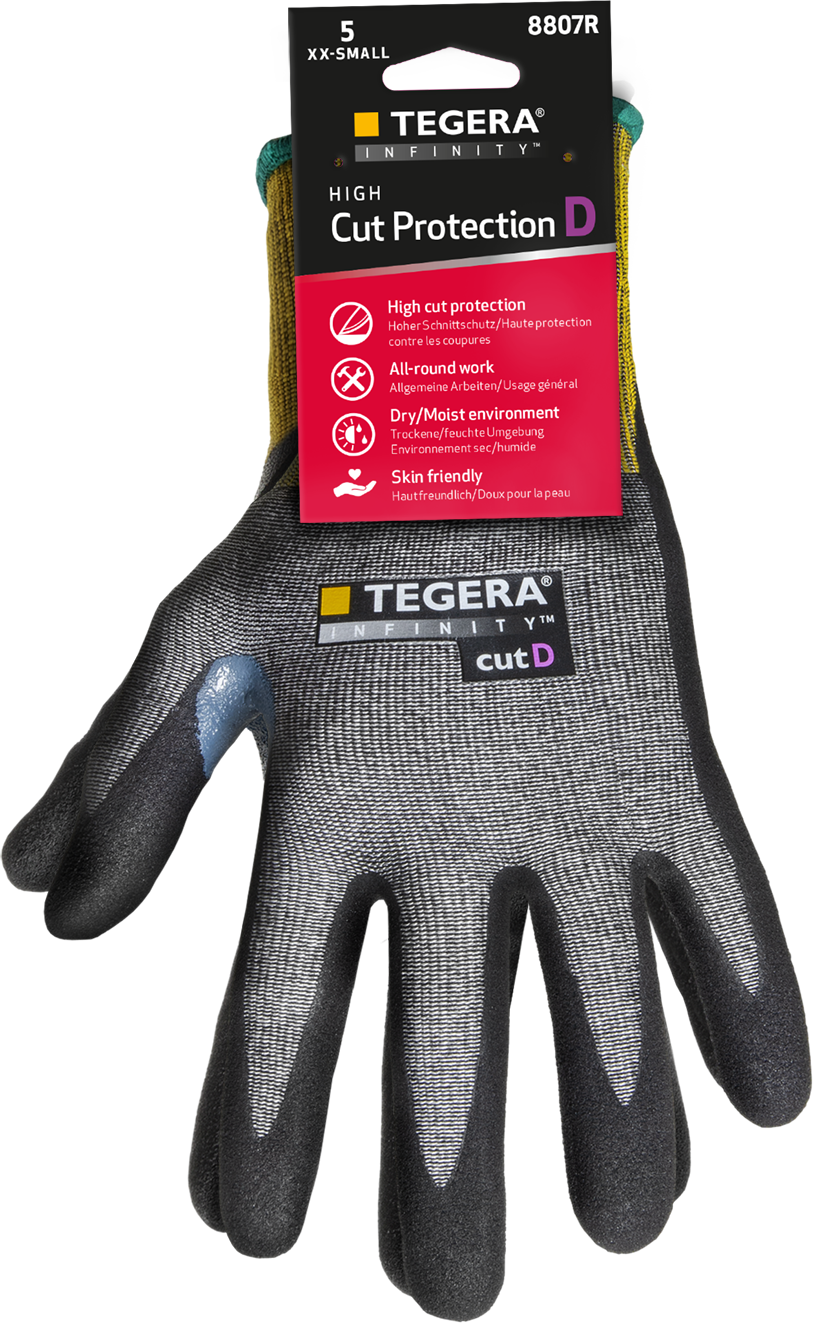 tegera Synthetic glove tegera 8807r size 11, nitrile/aqua pu
