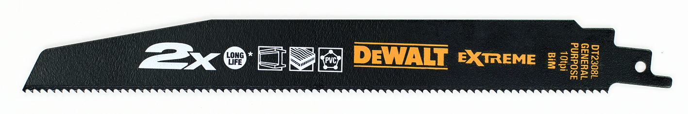 PUUKKOSAHANTERÄ DEWALT 228MM PURKU 10TPI 5KPL DT2308L