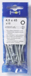 CHIPBOARDSCREW PROF ZN T20 4,5X45 15PCS