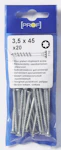 CHIPBOARDSCREW PROF ZN T10 3,5X45 20PCS