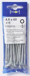 prof Chipboardscrew prof zn t20 4,5x60 15pcs