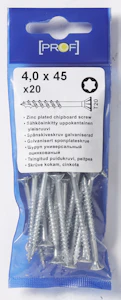 prof Chipboardscrew prof zn t20 4x45 20pcs