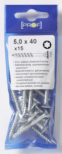 prof Chipboardscrew prof zn t25 5x40 15pcs
