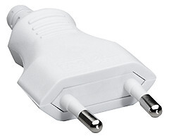PLUG EUROPLUG, WHITE