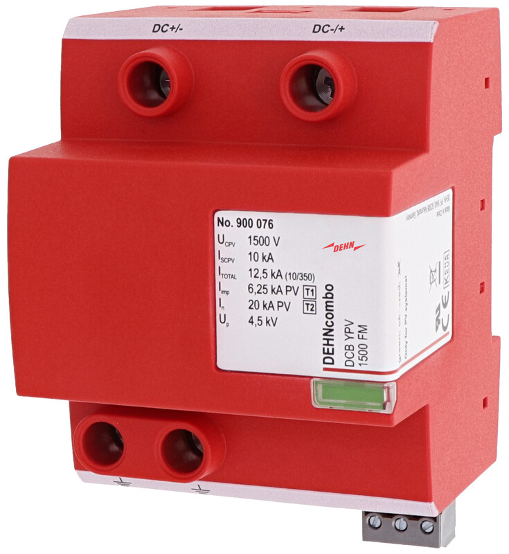 dehn Overspenningsvern type 1+2 1500v dc fm