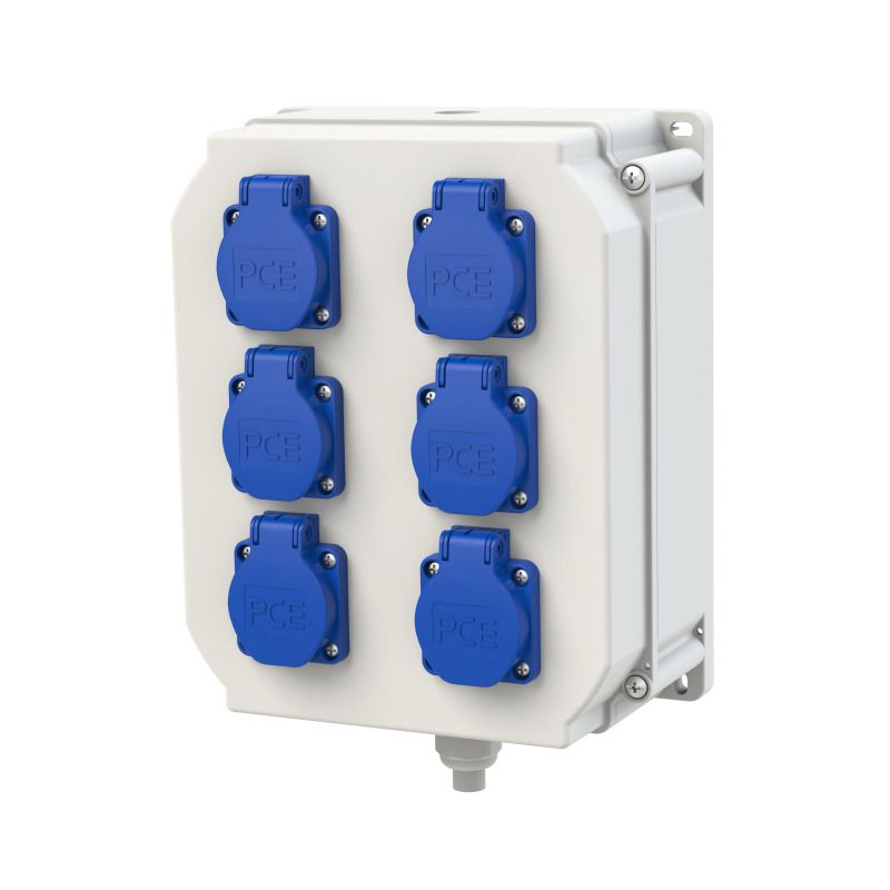 SOCKET-OUTLET CENTRE ONNLINE LOFER4 6XSUKO IP54 PLASTIC