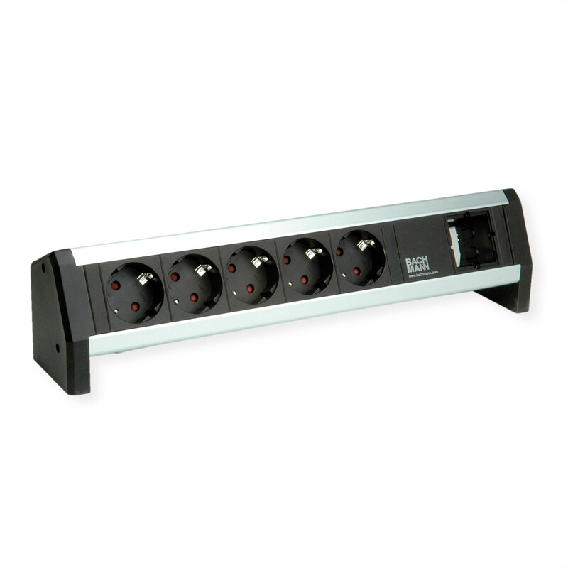 bachmann Uttagspanel desk 1 desk 1, 5 x s-o  1 x cm