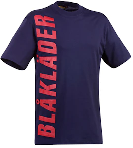 blåkläder T-shirt blåkläder storlek l print marinblå