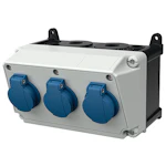 AMAXX-uttakssentral, IP44 3 schuko