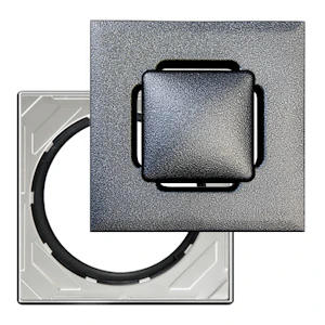 vieser Neliökansi vieser 197x197 design silver rst