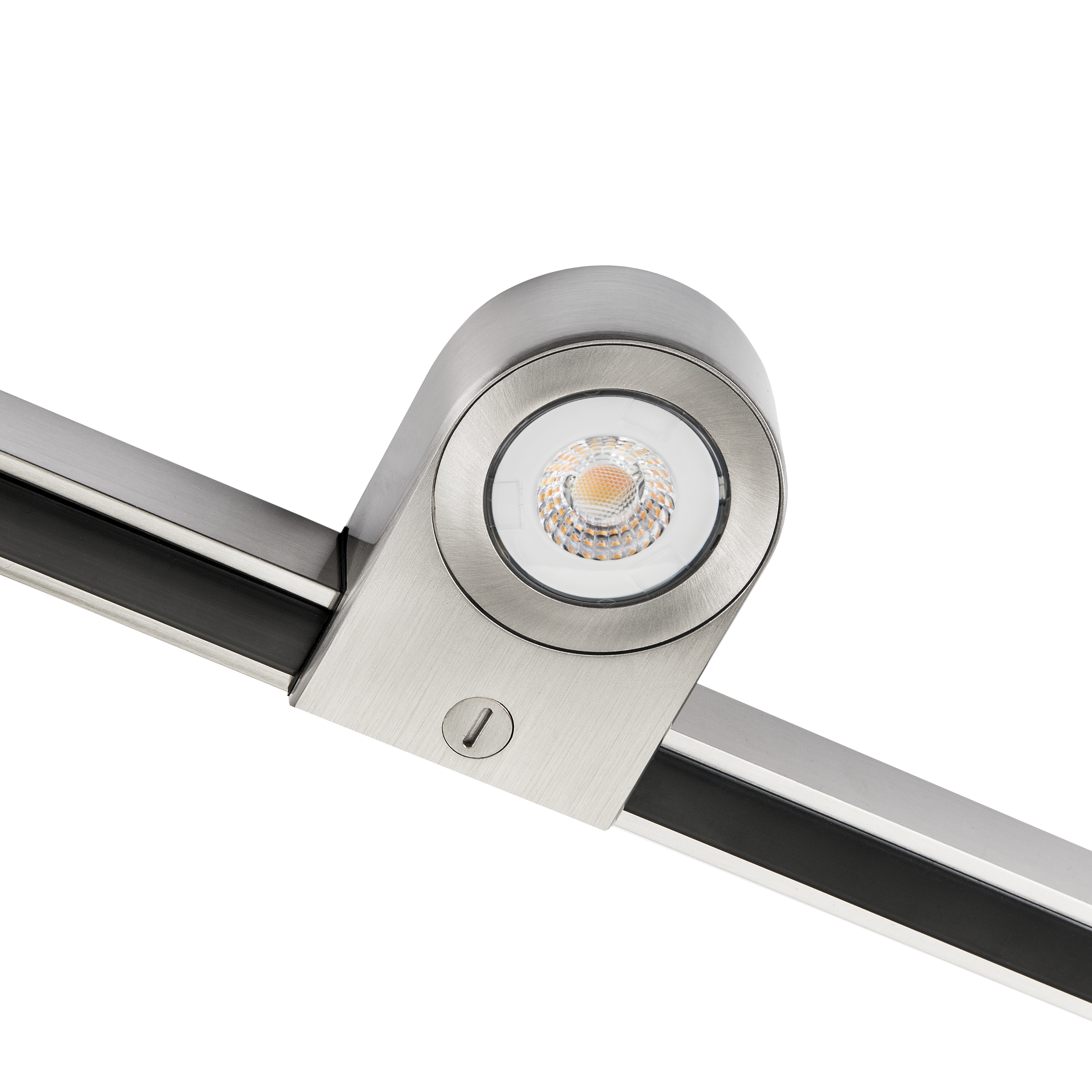 Spot Zip Star 2700K børstet stål - 230 V