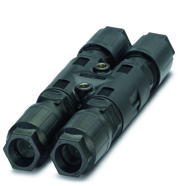 QPD-QUICKON H-FORDELER QPD H 4PE2,5 4X9-16 BK