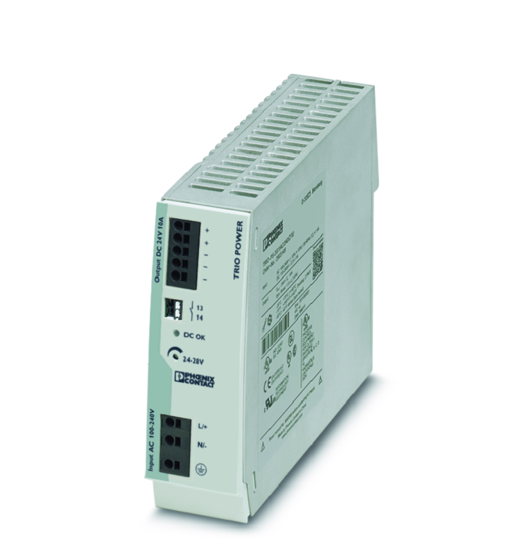 STRØMFORSYNING 24VDC 10A TRIO-PS-2G/1AC/24DC/10