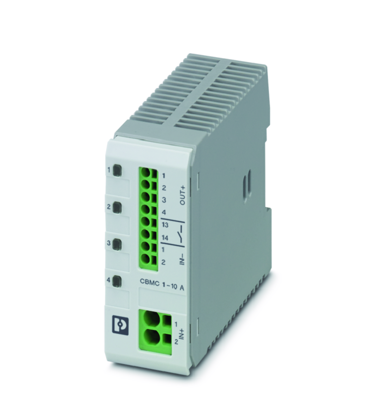 ELEKTRONISK VERNEBRYTER 4-CH CBMC E4 24DC/1-10A NO