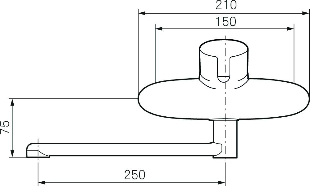 VÄGGBLANDARE MORA 7803 MMIX MED PIP D250