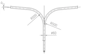 tehomet Gembė cinkuota t-formos t 10 60 h=1m, l= 2x1m