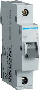 hager Automatinis jungiklis mb110a 1p b10a 230v 6ka