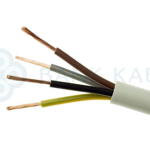 no brand Cu daugiagyslis kabelis h05vv-f 4x1,5 baltas