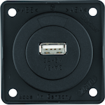 USB SOCKET OUTLET INTEGRO FLOW 1USB/3A/12VDC UR BLACK