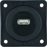 USB SOCKET OUTLET INTEGRO FLOW 1USB/3A/12VDC UR ANT
