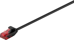 CONNECTING CABLE CAT6 CAT6-CONNC THIN U/UTP BK 5M