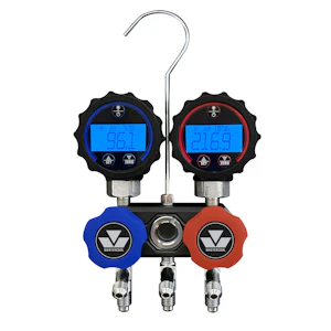 mastercool Service manifold mastercool 2-way digital black series