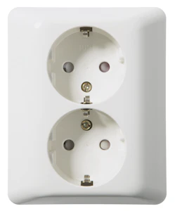 schneider electric Rs 1091 pt delt stikkontakt polarhvit