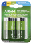 Batteri Green LR20 D 1,5V 2p