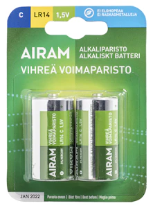 nortronic Batteri green lr14 c 1,5v 2p