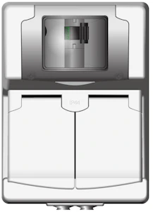 norwesco Jordfelsbrytaruttag 16a/30ma protector 2 ip 44