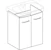 ido Washbasin cabinet ido 9606821001 glow 560