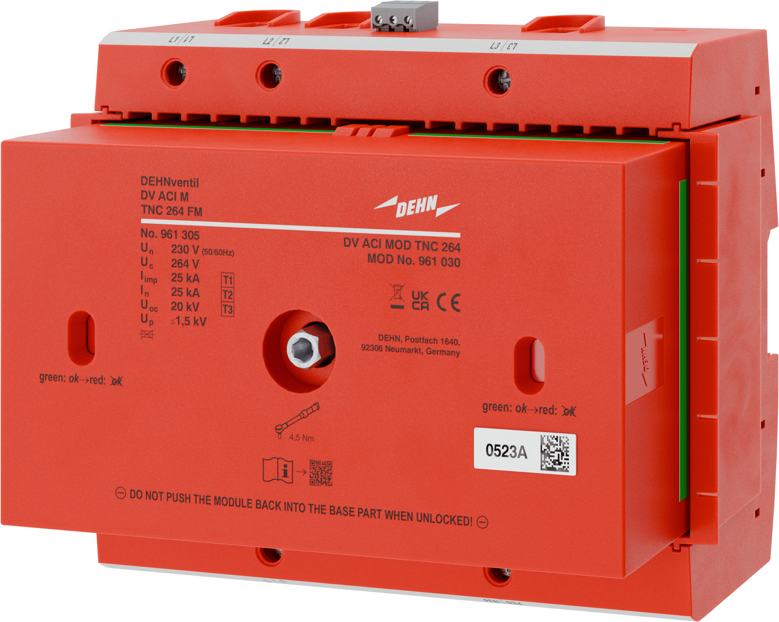 Overspenningsvern Type 1+2+3 for TNC ACI