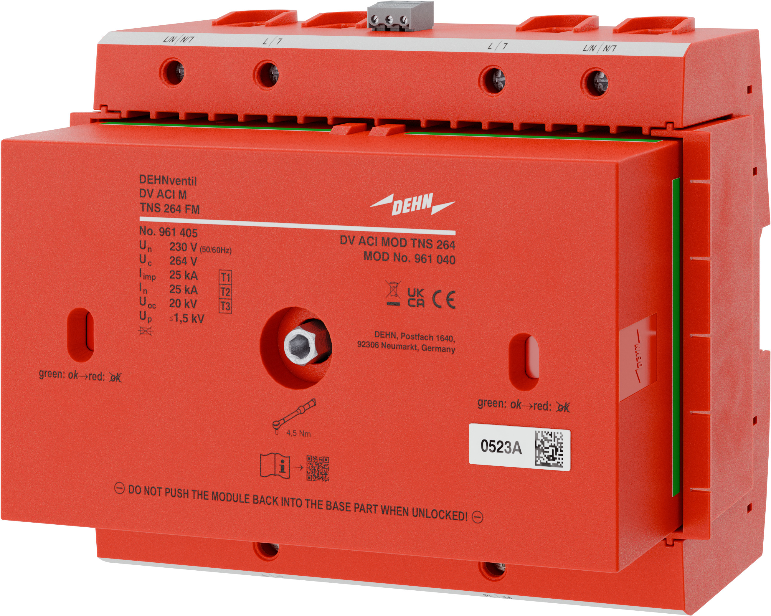 Overspenningsvern Type 1+2+3 for TNS ACI