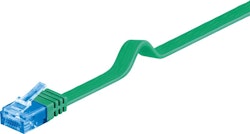 CONNECTING CABLE CAT6A CAT6A-CONNC FLAT U/UTP GREEN