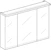 ido Mirror cabinet ido 9650162501001 glow 900 oak
