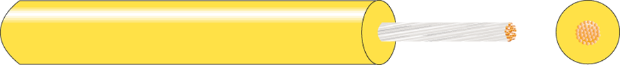 CABLE FOR POLE LUMINAIRE MVJ 1,5 YELLOW