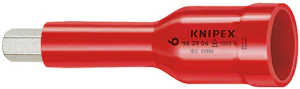 knipex Kuusiokolohylsy knipex 983906vde 1000v 6mm 3/8 karall