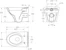 ido Toilet wall-hung no seat ido 78166 glow rimfree