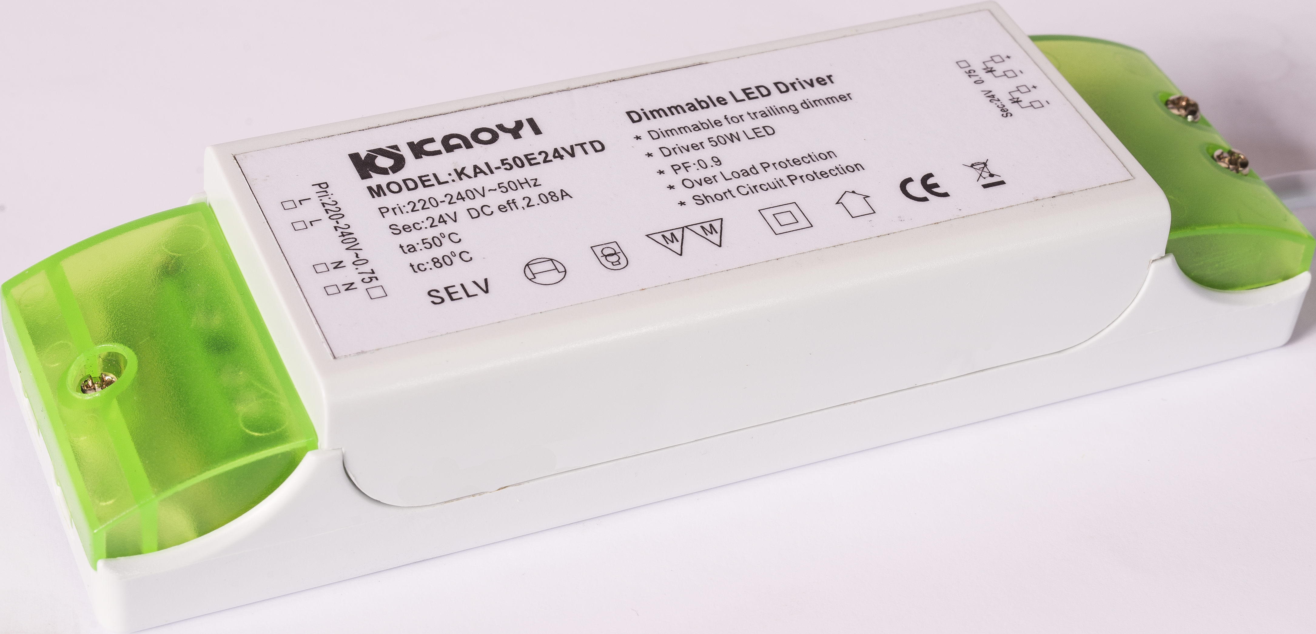 LED DRIVER 24V 50W MED DEKSEL DIMBAR CV DRIVER