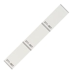 CABLE TIE MARKERS WHITE, 18X44 MM, 1 LINE