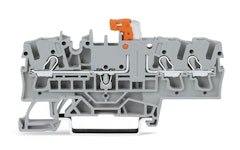 DISCONNECT TERMINAL BLOCKS WITH TEST OPTION, GRAY