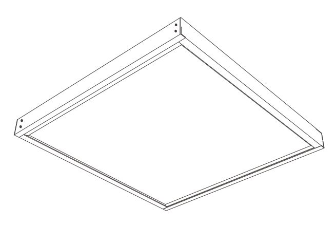 undefined Rėmas pavirš panelp 602x602x50 baltas