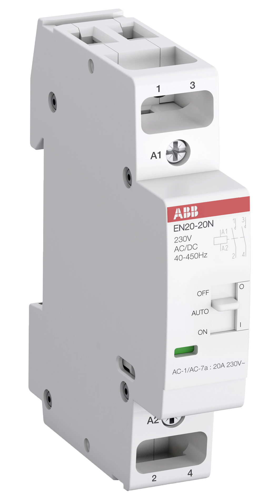 KONTAKTOR EN 2S, 20A, OFF-AUTO-ON, 24VUC