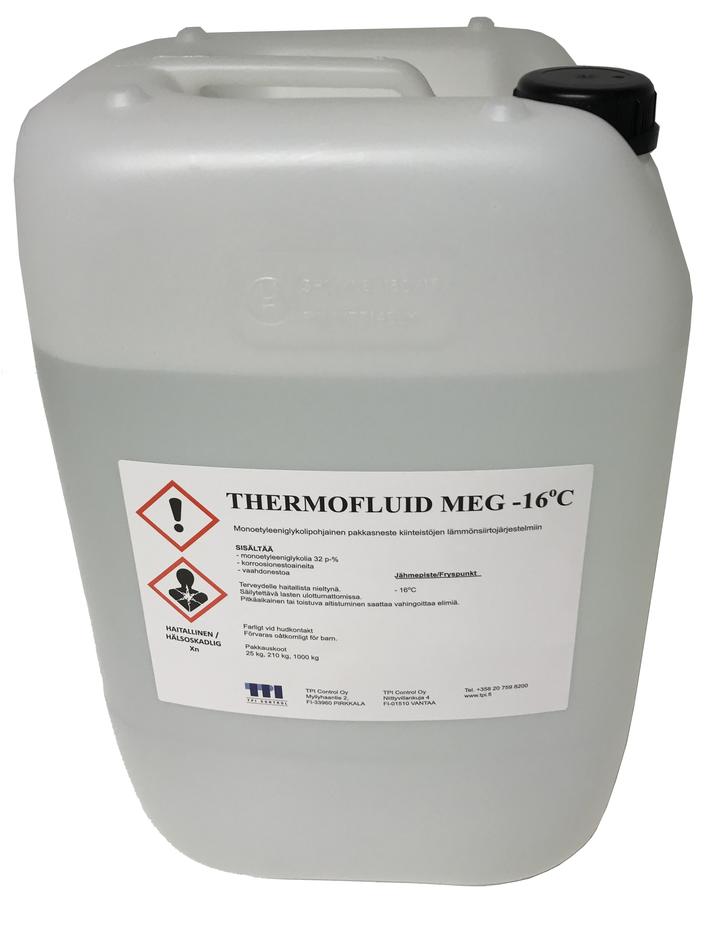 undefined Lämmönsiirtoneste thermofluid etyleeniglykoli 25kg -16 32%